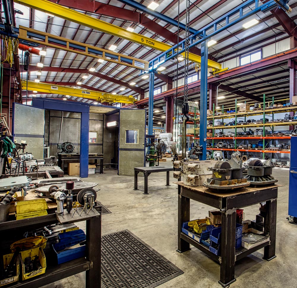Blower repair shop
